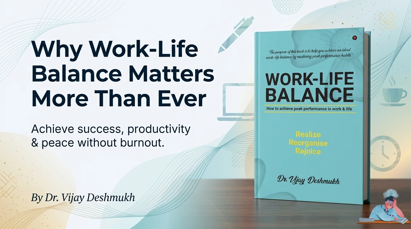 Why Work Life Balance Is One of the Best Self-Help Books for Modern Professionals Work Life Balance : How to Achieve Peak Performance in Work and Life by DR. VIJAY DESHMUKH (Author)